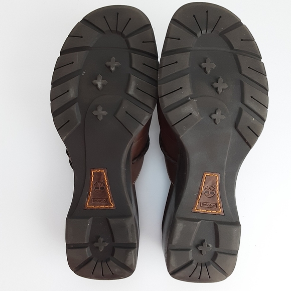 VINTAGE Timberland "Dinner 4 Two" leather slide, Size 9.5 w/OG box, tag - Picture 4 of 13